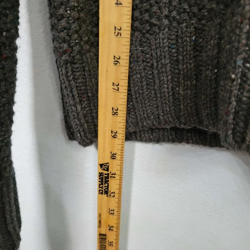 NWT Banana Republic Men M Merino Wool Fair Isle Shawl Collar Sweater Cabincore